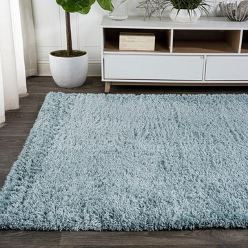 Groovy Solid Shag Area Rug